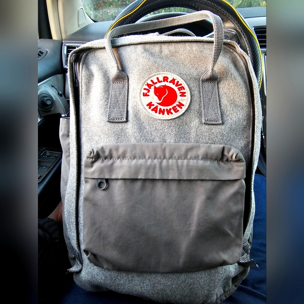Fjallraven Gray Wool Kanken